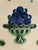 Mid-Century Modern Mid-Twentieth Century M. A. Hadley Hand Painted Stoneware Dinner Plate in the Bouquet Pattern For Sale - Image 3 of 6