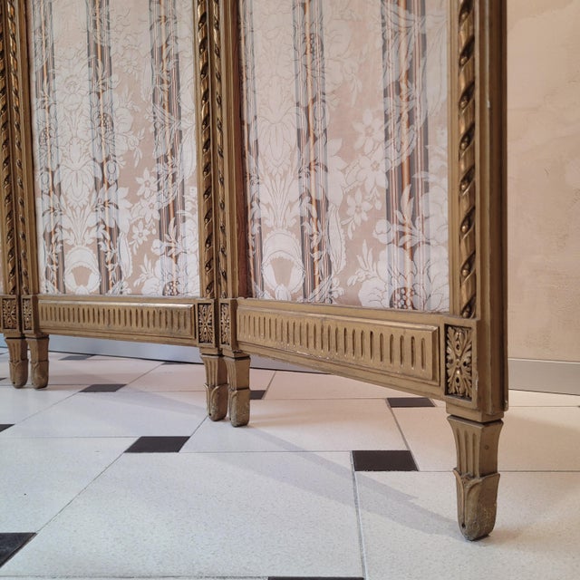 Napoleon III Screen in Goldenwood, France, 1890s For Sale - Image 13 of 18