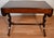 1930s English Regency Style Mahogany Lyre Base Drop-Leaf Sofa Table For Sale - Image 14 of 18