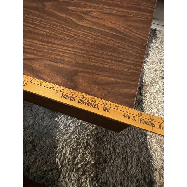 1970s Architectural Modern Low-Profile Coffee & End Table Set, 3-Piece For Sale - Image 11 of 12