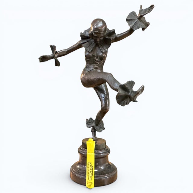 A. Titze (German, 19th-20th Century), Dancing Columbine, Bronze, 20th Century For Sale - Image 9 of 9