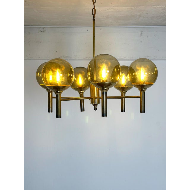Brass and Glass Pendant from Svend Mejlstrøm, 1960s For Sale - Image 6 of 8
