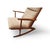 Mid-Century Danish Boomerang Rocking Chair Model 97 Søren Jensen v. Tønder Møbelwærk ​, 1950s For Sale - Image 11 of 17