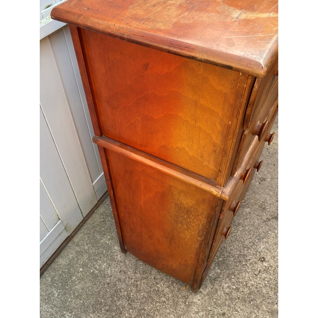 Wooden Chest of Drawers, 1950s For Sale - Image 12 of 17