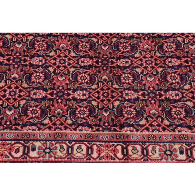 Shabby Chic Persian Tabriz Blue/Red Wool Rug - 10'0'' X 12'6'' For Sale In New York - Image 6 of 10