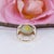 White 7.7Ct Ethiopian Opal Cabochon Ring in Solid 14k Gold, Oval 18x13.7mm, Size 6.75 For Sale - Image 8 of 9