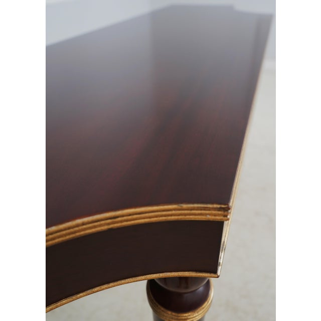 1990s Baker Barbara Barry Modern Regency Large Console Table For Sale - Image 5 of 14