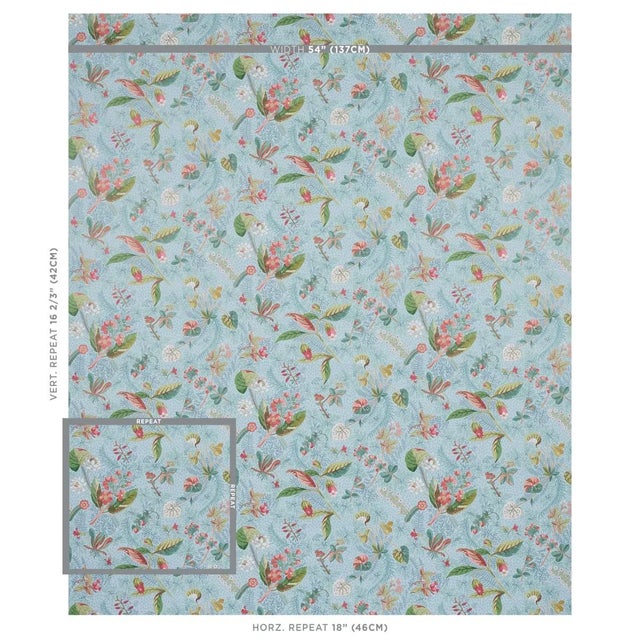 Blackwell Linen’s exquisitely detailed botanical forms stand out against a background of faint silhouettes of seaweed,...