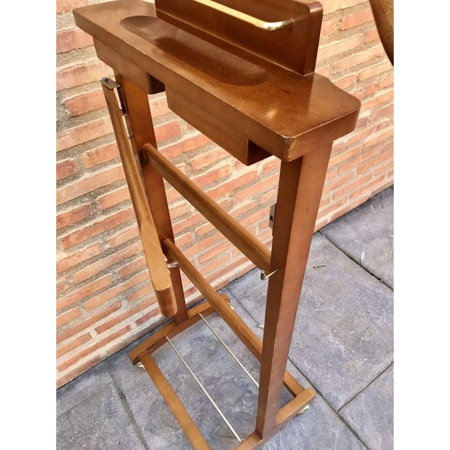Mid Century Modern Italian Wood Valet Stand, 1960s For Sale - Image 10 of 13