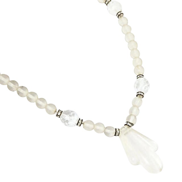 Art Deco Style Crystal Necklace For Sale