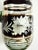 Vintage Mid-Century Modern Bohemian Green Glass Pitcher Cut Flowers, Gold & Black Bands For Sale - Image 12 of 17
