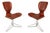 Pair of Patinaed K2 Office Chairs by Kirsten Jones & Adam Bottomley for Koi After Arne Jacbonsen Series 7 Chair, Uk & Italy, C. 2000s For Sale