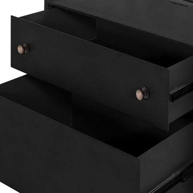 Metal Four Hands Shadow Box Nightstand - Black For Sale - Image 7 of 12