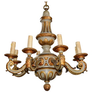 19th Century Continental Parcel-Gilt Chandelier For Sale