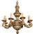19th Century Continental Parcel-Gilt Chandelier For Sale