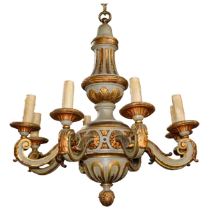 19th Century Continental Parcel-Gilt Chandelier