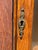 Brown Antique Oak Larkin Bookcase / China Cabinet With Green Slag Glass Doors For Sale - Image 8 of 12