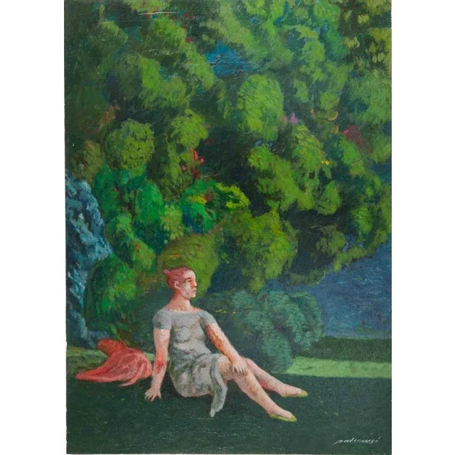 1990s Alessio Paternesi, Scenario of the Soul, Oil on Panel, 1990s For Sale - Image 5 of 5