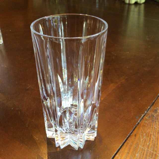 Hollywood Regency Vintage Mikasa Berkeley Crystal Highball Glasses-Set of 4 For Sale - Image 3 of 12