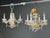 Maria Theresa Style, Custom Quality Venetian Chandeliers, Crystal, Brass, Italy, 1960s A fine pair of Venetian-style...