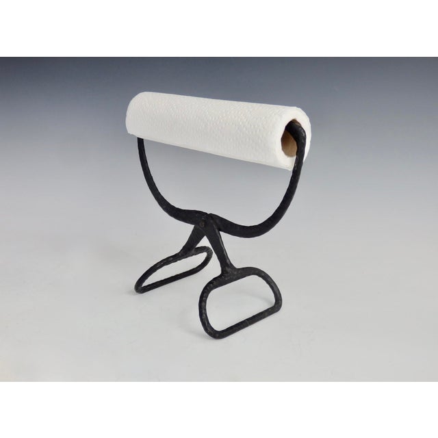 Early 20th Century Cast Iron Ice Tong Paper Towel Holder Chairish