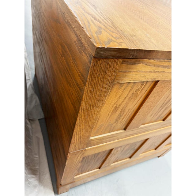 Vintage Oak Flat File For Sale In Chicago - Image 6 of 6