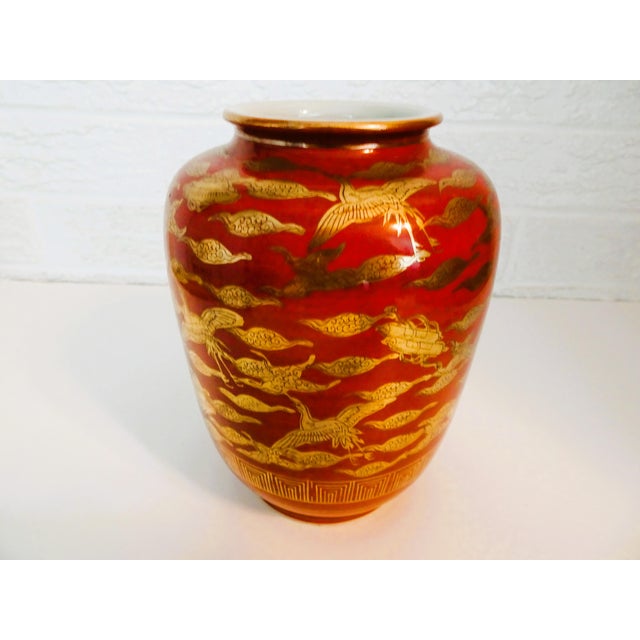 Japanese 1920s Japanese Porcelain Vase For Sale - Image 3 of 5