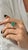 Green Natural Emerald Diamond Ring Size 7 14k White Gold 7.17 TCW Certified For Sale - Image 8 of 18