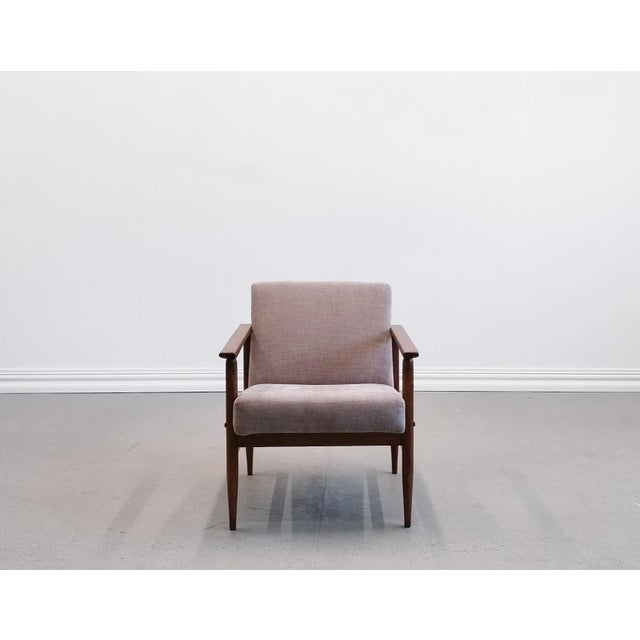 Mid-Century Easy Chair in Grey Upholstery, 1960s For Sale - Image 12 of 13