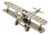 Vintage Italian Handmade Genuine Silver Airplane Figurine, 1980s For Sale