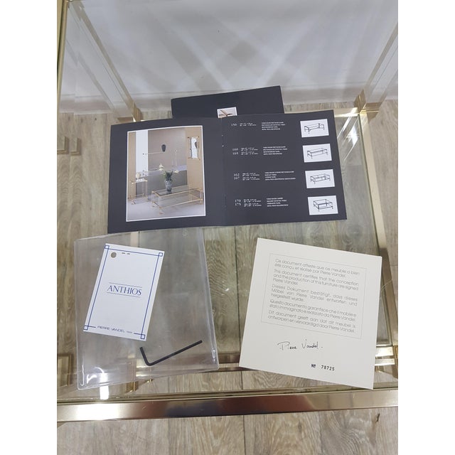 Hollywood Regency Tables in Glass by P. Vandel, Paris, 1970s, Set of 2 For Sale - Image 10 of 18