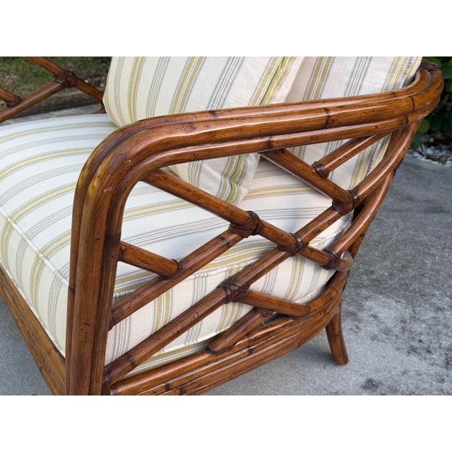 Tommy Bahama Island Estate Faux Bamboo Club Chair For Sale - Image 10 of 12