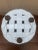 1980s Italian White Ceramic Trompe L’Oeil Woven Basket Cachepot For Sale - Image 11 of 12