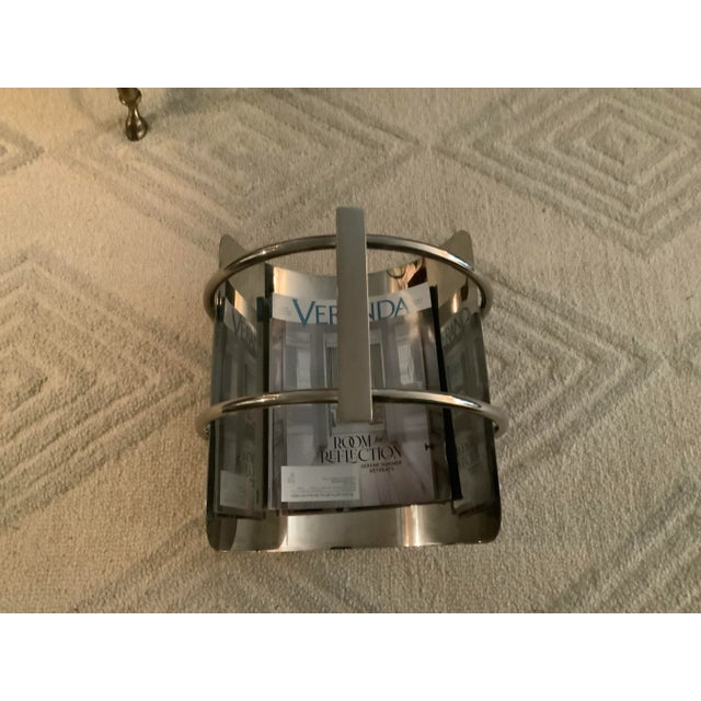 1990s Modern Global Views Machine Age Magazine Rack For Sale - Image 11 of 13