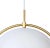 Louis Weisdorf Louis Weisdorf 'Multi-Lite' Pendant Lamp in White and Brass For Sale - Image 4 of 5