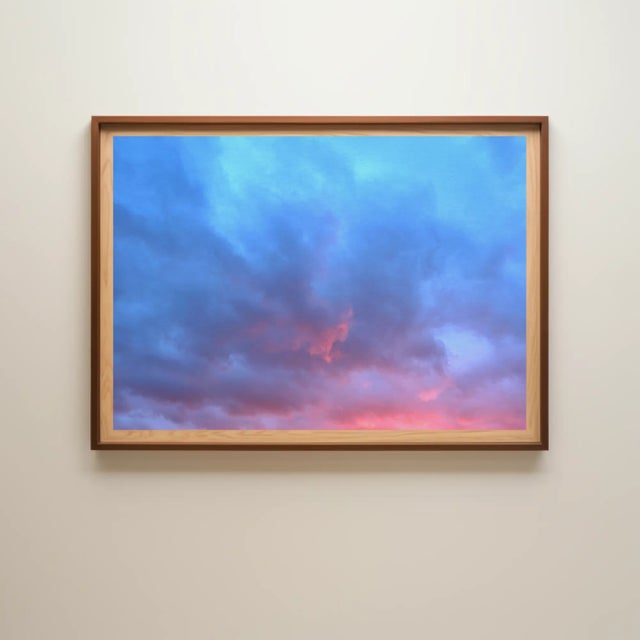 Sky Blue Abstract Clouds Fine Art Photographic Print For Sale - Image 8 of 8