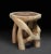 Contemporary Wood Sculptural Side Table by Logniture For Sale - Image 3 of 8