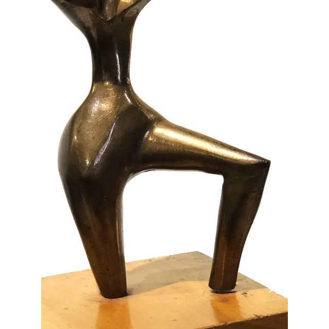 Surrealist Abstract Bronze Sculpture in Manner of Wifredo Lam, ca. 1950's-60's For Sale In New York - Image 6 of 11