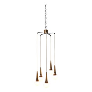 1950s Cascading Chandelier by Stilnovo For Sale