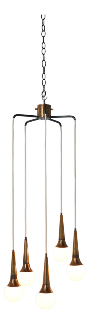 1950s Cascading Chandelier by Stilnovo