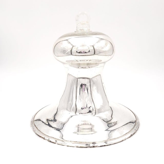 Silver Mercury Glass Bell, England Circa 1860 For Sale - Image 8 of 8