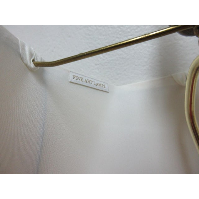 1990s Fine Art Lamp French Regency Gold Metal Filigree Lamp Wall Sconce Pole Lamp B For Sale - Image 12 of 13