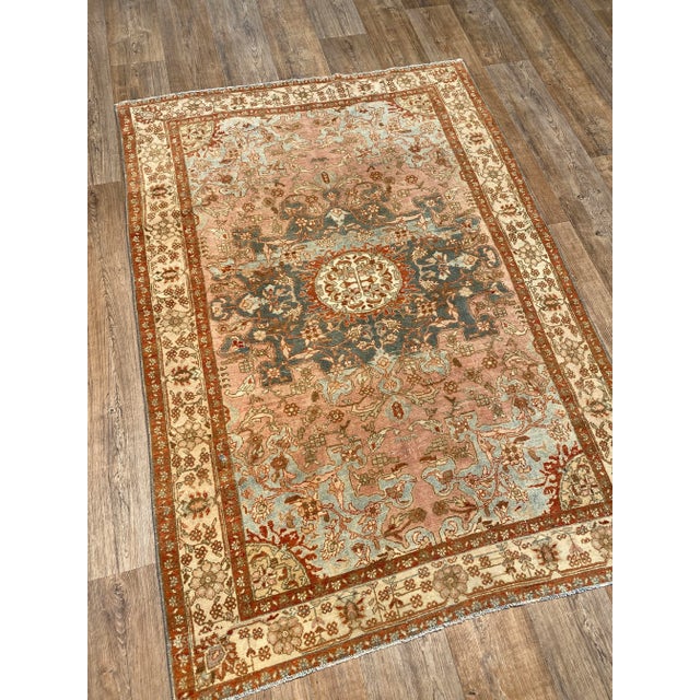 Boho Chic Bellwether Rugs Antique Tafresh - 4'3" X 6'2" For Sale - Image 3 of 5