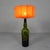 Wine Bottle Table Lamp with Fabric Shade, 1970s For Sale - Image 6 of 17