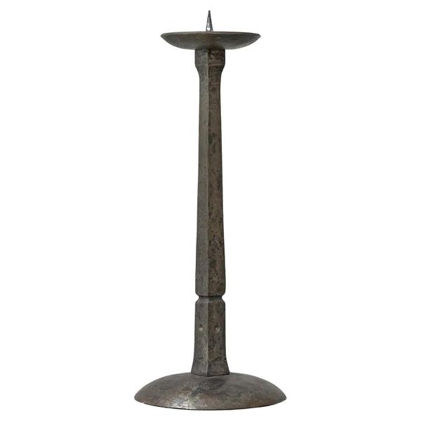 Art Deco Candlegolder in Hand Hammered Metal, 1930s For Sale - Image 10 of 10