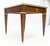 Mid-Century Modern Baker Walnut & Brass Ring Drop Pull One Drawer Tapered Leg Side End Table MINT! For Sale - Image 3 of 11