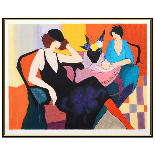 Post Impressionist Late 20th Century Serenity, Itzchak Tarkay For Sale - Image 3 of 6