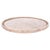 2020s Artifacts Rattan 14" Round Serving Tray, White Wash with Glass Insert For Sale - Image 5 of 5