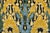 Textile Ikat Rug 3'11'' X 6'3'' Black Gold Wool Modern Hand-Knotted Oriental Carpet For Sale - Image 7 of 11