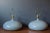 Pair of Sculptural Mid-Century Modern Round Gray Ceramic Table Lamps For Sale - Image 11 of 11